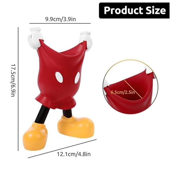 Mouse Holder, Cartoon Mouse Vase - Picture 2 of 8